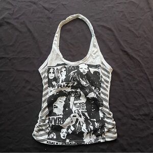Y2K Poster Print Halter Top